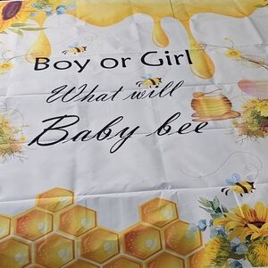 Bee Themed Gender Reveal Backdrop